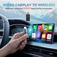 thumbnail image 3 of MINIX Adaptador inalámbrico CarPlay para Apple convierte automóviles CarPlay con cable de fábrica a CarPlay inalámbrico Compatible con iPhone iOS 10+ Latencia lenta con USB C, 3 of 5