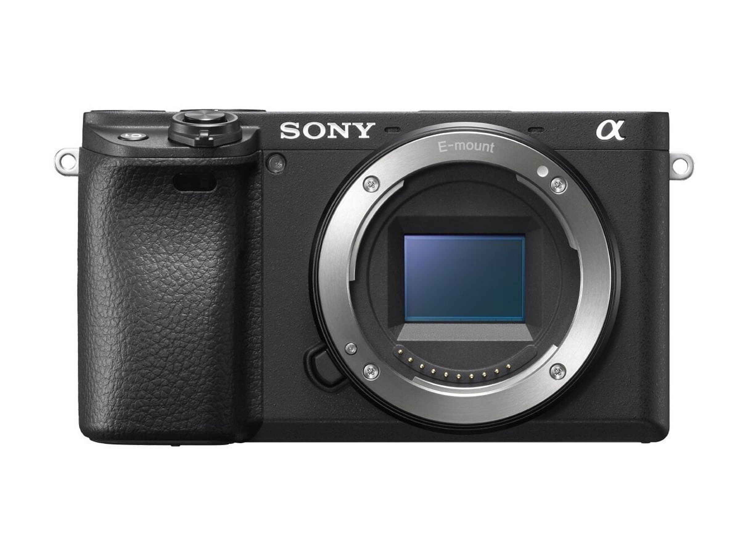 Sony a6400 ILCE-6400 - Cámara Digital - sin Espejo - 24,2 MP - APS-C - 4K / 30 fps - Solo Cuerpo - Wi-Fi, NFC, Bluetooth - Negro