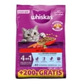 thumbnail image 1 of Alimento Seco para Gatos Adultos Esterilizados Whiskas® 4 en 1, 100% Nutrición Completa y Balanceada – Sabor Res 1.7kg, 1 of 9