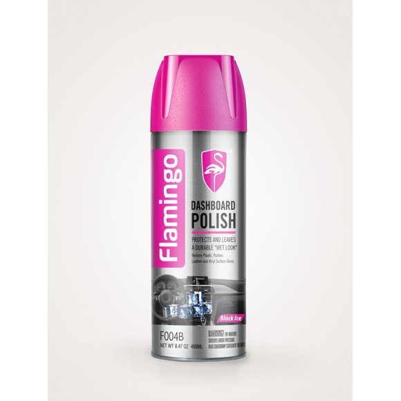 Abrillantador En Aerosol Flamingo 450 Ml Aroma Hielo Obscuro