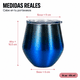 thumbnail image 3 of Set de 2 Vasos Térmicos Whiskero 14 oz Azul Degradado de Acero Inoxidable con Tapa y Popote, 3 of 5