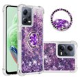 thumbnail image 1 of Funda para Xiaomi POCO X5 5G con Brillo Líquido Flotante, Purpurina, Parachoques y Anillo Giratorio Soporte, 1 of 5