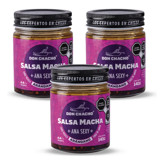 Salsa Macha Arándano Ana Sexy Don Chacho 3 Pack