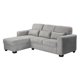 thumbnail image 2 of Sofá Love Chaise Izquierdo en L Eros 3 Plazas Gris para Sala, 2 of 8