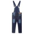 thumbnail image 2 of Pantalones Vaqueros Ajustados y Rotos Para Niña y Niño,KIDSCOOL SPACE, Azul Profundo, 4-5 Años, 2 of 9