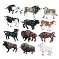 thumbnail image 2 of 12 piezas de mini modelos de vacas perfecl Figuras de animales de simulación Juguetes educativos PVC, 2 of 8