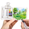 thumbnail image 4 of Portable Mini Acrylic Watercolor 8/15 Removable Watercolor Paint With Metal Clip Unique Gifts For Artists, 4 of 7