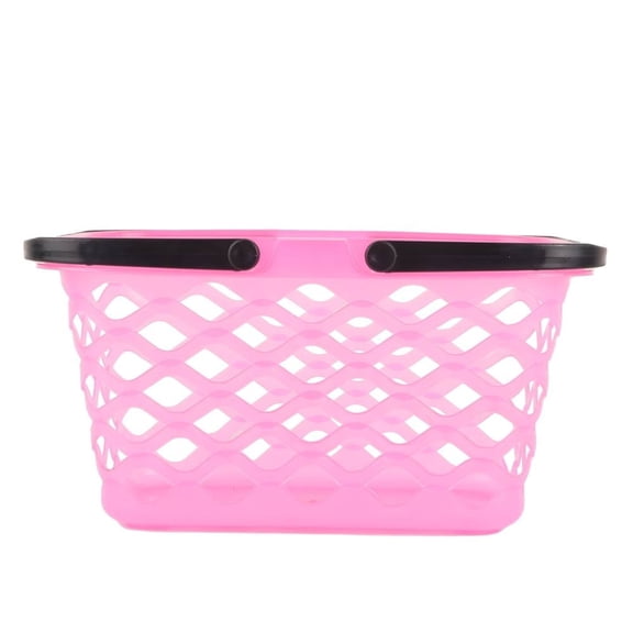 Canasta Prichos Kimbo Diseño de Orificios con Asas 1 Pieza Rosa