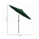 thumbnail image 2 of Sombrilla Verde de Jardín de 2.7 m con Sistema Inclinable y Manivela para Sombra en Exterior | Sombrilla para Patio, Terraza, 2 of 7