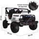 thumbnail image 5 of Camioneta Montable 93 cm Electrica para Niños Control Remoto 12v - Blanco, 5 of 8