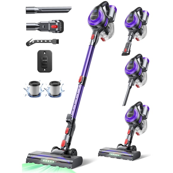 Aspiradora de mano inalámbrica Laresar V10 Lite, ligera, para el hogar, para pelo de mascotas, alfombras y suelos duros