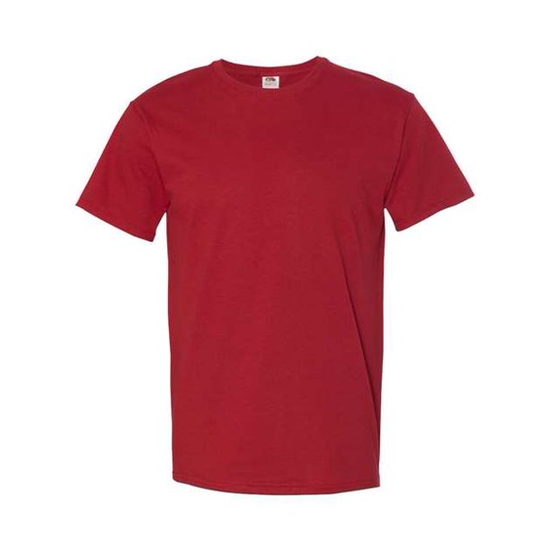 Fruit of the Loom Camiseta de manga corta para hombre, XXXX-Large - Crimson Fruit of the Loom 3930R