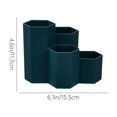 thumbnail image 3 of Small Multifunctional Organizer Desk Caddy Home Office Accessory Tray School Art Supply Holders Pen Pencil Brush Compartment Bathroom Countertop Storage, 3 of 9