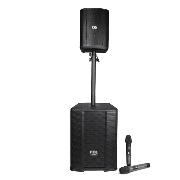 Bocina Fol Torre De Audio 10 Pulgadas Subwoofer 310w Recargable Inalambrica Bluetooth Portatil FS-T700