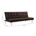 thumbnail image 4 of Sofá Cama Mainstays 3 Plazas color Chocolate, 4 of 4