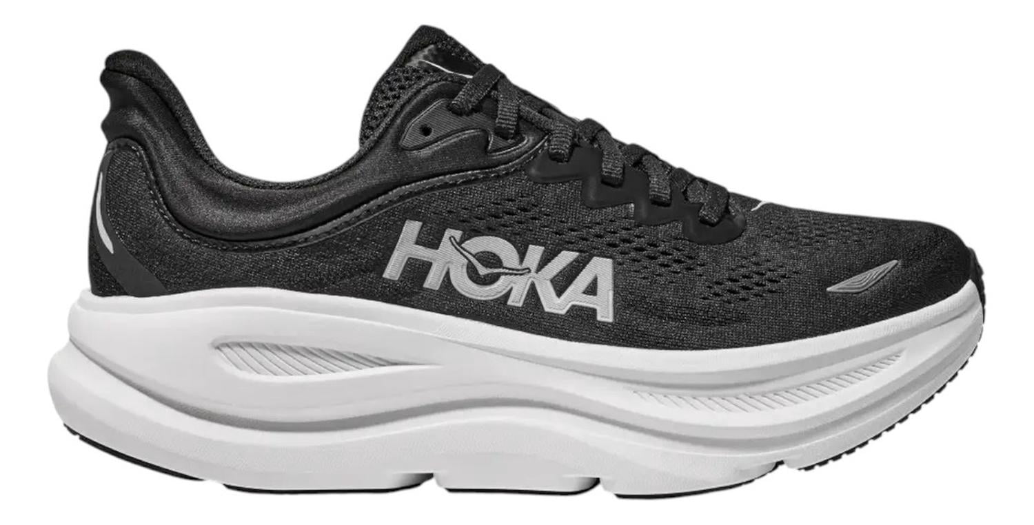 Tenis Hoka Hombre Bondi 9 Negro Blanco Running negro 8.5 MX