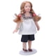 thumbnail image 5 of Casa De Muñecas Niña De Porcelana, Camiseta Blanca Pantalones Cortos De Cerámica Muñeca De Casa De Muñecas Niña Mini Escala 1:12 Para Escritorio, 5 of 7