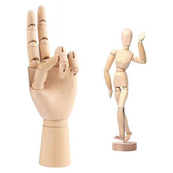 Artistas Figura de Dibujo de Madera Maniquí Personas Humanas Muñecas Figura Maniquí Suministros Stop Motion Figura Kit Herramientas de Dibujo