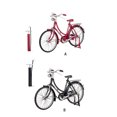 thumbnail image 3 of Vogacara Bicicleta de montaña de aleación de aluminio para mujer, modelo portátil de 7 a 14 años, decorativo, ciclo de simulación 1:10, juguete Juguetes Negro, 3 of 6