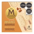 thumbnail image 1 of Mini paletas heladas Magnum sabor vainilla cubierta con chocolate blanco y almendras 6 pzas de 44.8 g c/u, 1 of 4