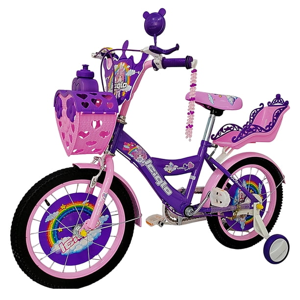 Bicicleta Infantil Niñas R-16 Portamuñecas Ruedas Auxiliares