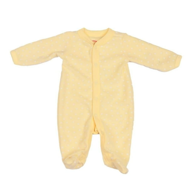 Mameluco Baby Creysi Unisex 3M con Diseño de Estrellas y Botones Amarillo