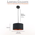 thumbnail image 3 of Lampara Decorativa Colgante Negra, 3 of 4