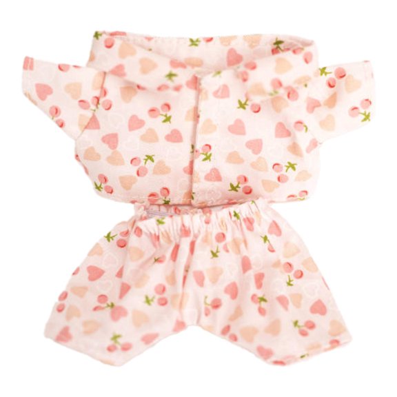Ropa para muñecas en miniatura, disfraces bonitos, regalo para niñas, accesorios para muñecas, ropa, atuendo para muñecas. Fresa rosa