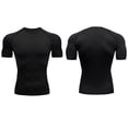 thumbnail image 4 of Camisas de Compresión para Hombre Camisas de Compresión de Manga Corta de Secado Fresco Camisetas Deportivas Camisa de Entrenamiento Atlético para Correr Deportes Fitness ANGGREK Otros, 4 of 8