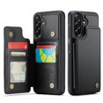 thumbnail image 1 of Funda para Samsung Galaxy A56 5G con tarjetero, tipo cartera para hombre y mujer con bloqueo RFID, de cuero resistente, con soporte y cierre magnético, a prueba de golpes para Samsung Galaxy A56, 1 of 9
