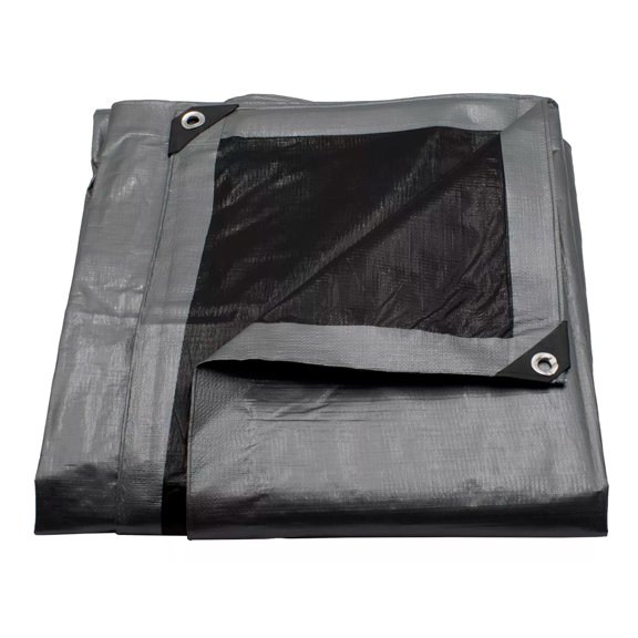 Lona De Polietileno Uso Super Rudo Gris/negro 180 Gr 6x12 M