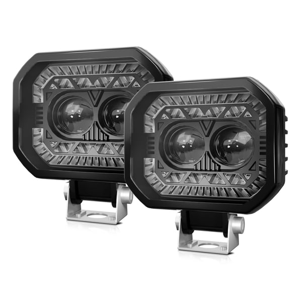 Barra de luz LED, 2 unidades, 120 W, 18000 lúmenes, foco superbrillante para conducción.