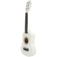 thumbnail image 3 of Guitarra acústica de 21 pulgadas, mini guitarra, instrumento musical de madera, artesanía para niños principiantes (blanca), 3 of 7