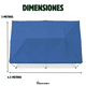 thumbnail image 4 of Repuesto Toldo Para Carpa 3x4.5 Color Azul Inmatmex Impermeable, 4 of 12