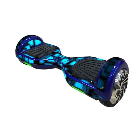 Autoequilibrio scooters eléctricos piel hoverboard pegatina auto equilibrio protector PVC piel calcomanía cubierta - 6.5 pulgadas (azul)