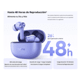 thumbnail image 2 of Realme Buds T200 Lite Earbuds Bluetooth Latencia 45ms Dual Dispositivos 48H Batería IPX4 Violeta, 2 of 7