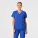 thumbnail image 2 of Set de filipina estilizada con cuello en V con pantalón doble cargo frontal liso para mujer color azul rey - Marca Wink, 2 of 4
