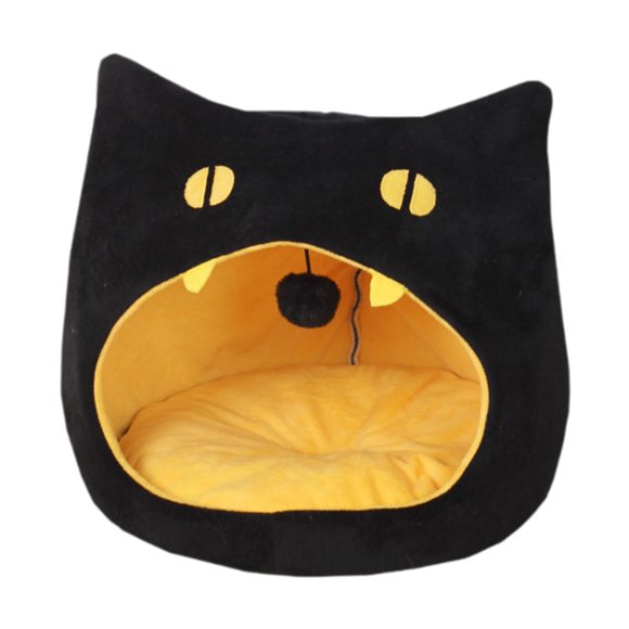 Nido para gatos semicerrado, cama para perros y gatos, perrera antideslizante creativa, refugio para mascotas 36cmx36cmx36cm