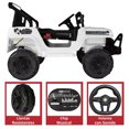 thumbnail image 4 of Camioneta Montable 93 cm Electrica para Niños Control Remoto 12v - Blanco, 4 of 8
