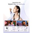 thumbnail image 2 of Auriculares SHOKZ OpenDots Air Bluetooth color púrpura con control táctil, 2 of 9