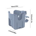 thumbnail image 3 of Portavasos universal con soporte para teléfono | Soporte 2 en 1 para botella y teléfono móvil, ideal para cochecito, silla de ruedas, scooter, cinta de correr y más | Abrazadera ajustable de 360, 3 of 3