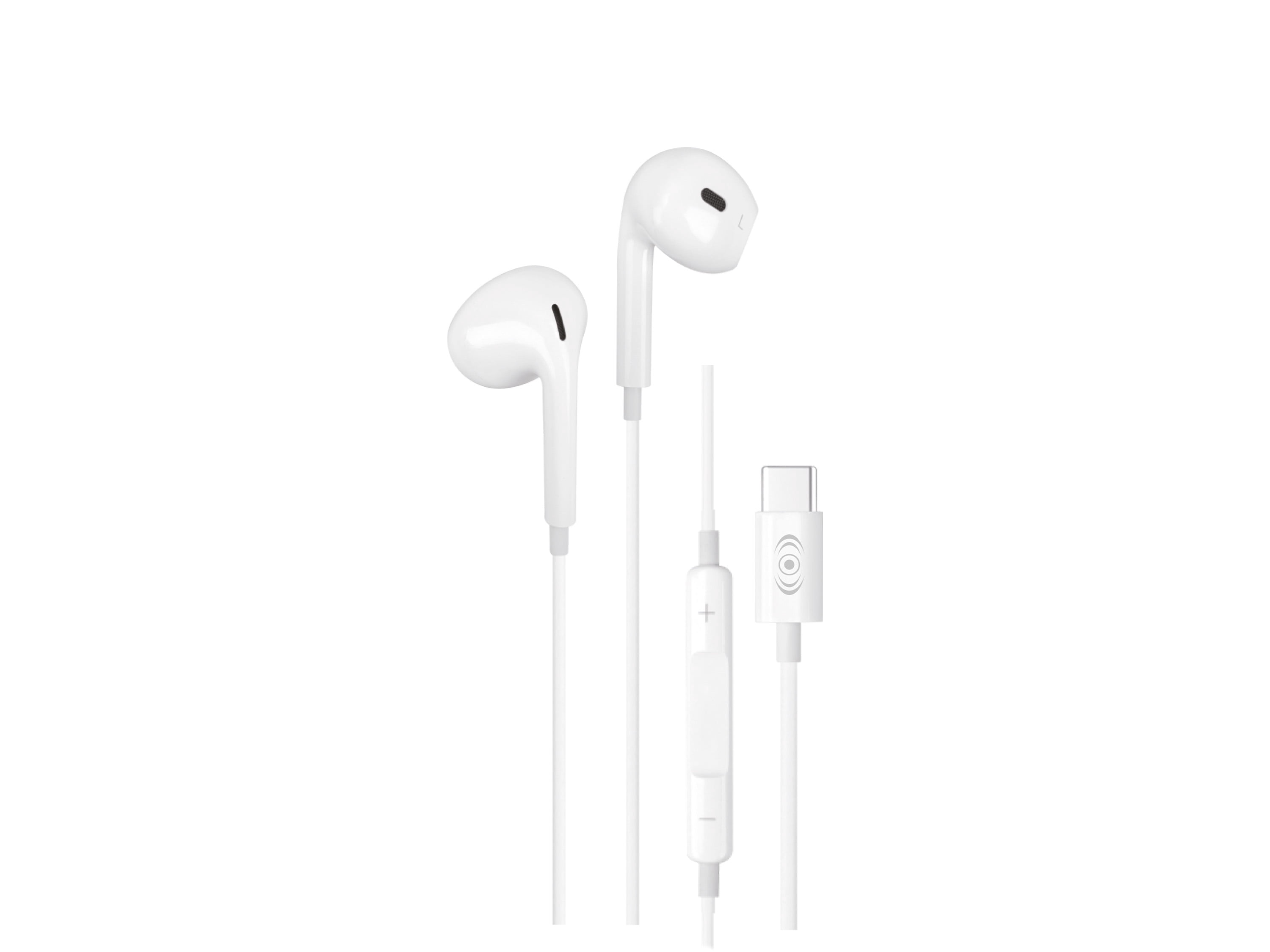 Audífonos Tipo C Control Expert Micrófono Control De Volumen Manos Libres Color Blanco