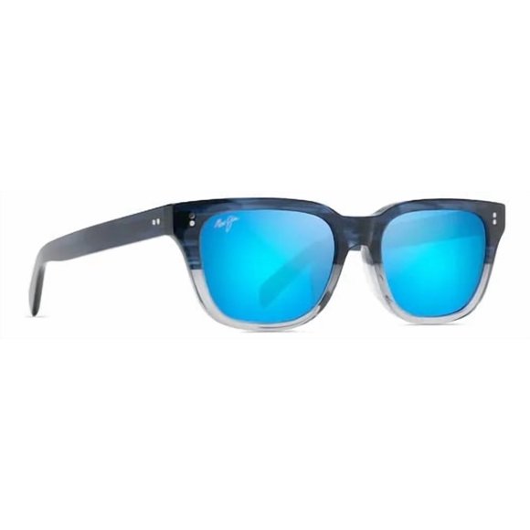 Maui Jim Likeke Gafas Solares Polarizadas Espejo Hawái Azul Hawai Azul Degradado De Azul A Gris