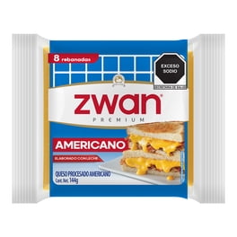 Queso americano Zwan rebanado 144 g