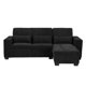 thumbnail image 1 of Sofá Love Chaise Derecho en L Eros 3 Plazas Negro para Sala, 1 of 8