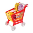 thumbnail image 1 of Juego de carrito de compras para niños, carrito de supermercado de juguete para niños, carrito de compras Rojo, 1 of 9