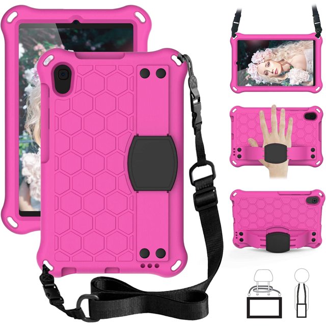 Funda para Niños para Mediapad M5 Lite 8.0 2019, Funda a Prueba de Golpes de EVA Ligera y No Tóxica Apta para Niños con Agarre de Mano, Cinturón de Hombro para Huawei Mediapad M5 Lite 8.0 inch 2019