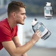 thumbnail image 1 of Vaso de agua de gran capacidad para deportes y fitness, botella de agua Ton Ton, resistente a altas temperaturas, cubo Ton Ton, vaso grande para el vientre, vaso recto para beber con asa de, 1 of 7