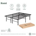 thumbnail image 4 of Combo Cama Completa Queen Size Zinus Colchón Bonnel 15 cm + Base de Cama Rumi, 4 of 8