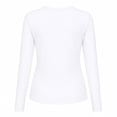thumbnail image 2 of Playera George para Mujer Escote Redondo Manga Larga Blanco Talla CH, 2 of 4